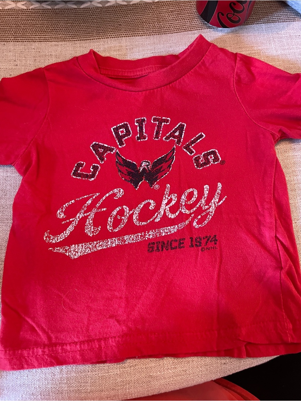 NHL Capitals Kids Red Graphic Hockey Tee